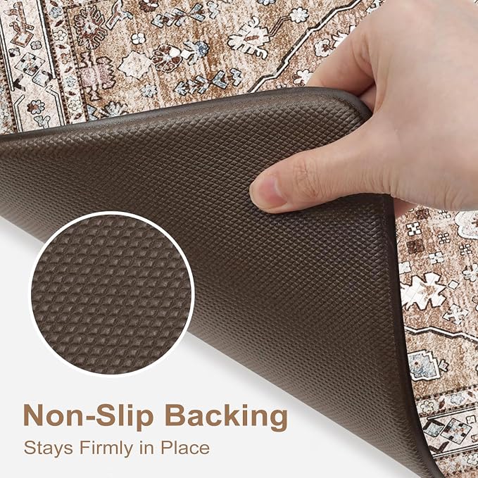 Collive Anti Fatigue Mats for Kitchen Floor, Boho Cushioned Waterproof Kitchen - Image 5