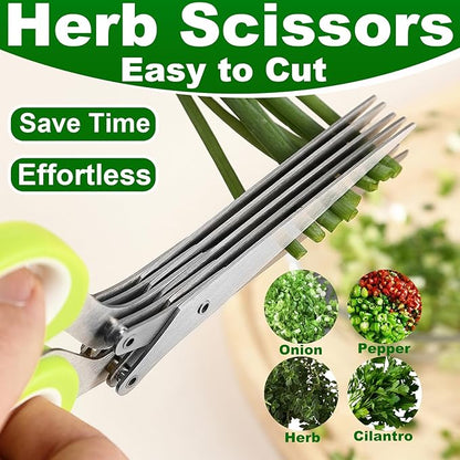 Heavy Duty Poultry Shears Herb Vegetable Salad Scissors 2pcs set, Kitchen Shears - Image 4