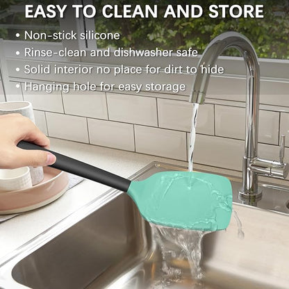 Coukre 2 Pack Silicone Spatula Set, High Heat Resistant, BPA Free Kitchen - Image 5