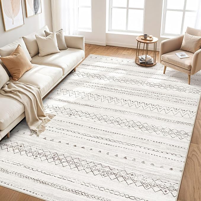 cotiled 6x9 Area Rugs Living Room Rug: Washable Boho Rugs - Image 6