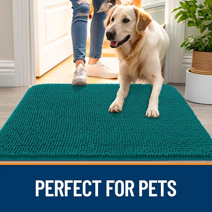 OLANLY Dog Door Mat for Muddy Paws 30x20, Absorbs Moisture and Dirt, Absorbent - Image 6