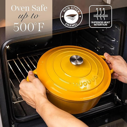 Nuovva Enamelled Cast Iron Dutch Oven Pot - Image 5