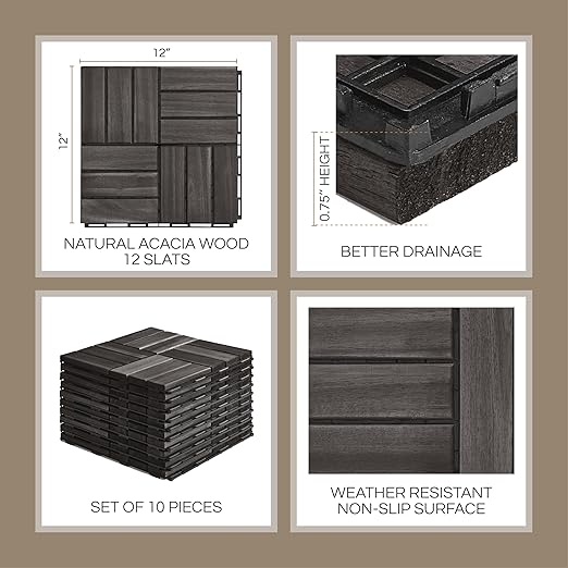 THYOI Premium Deck Tiles, Patio Flooring - Image 2