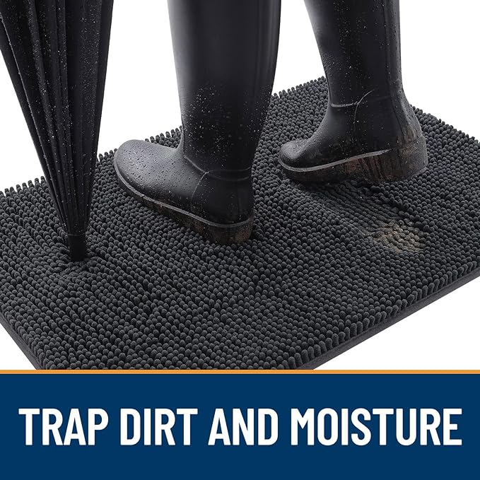 OLANLY Dog Door Mat for Muddy Paws 48x30, Absorbs Moisture and Dirt, Absorbent - Image 2