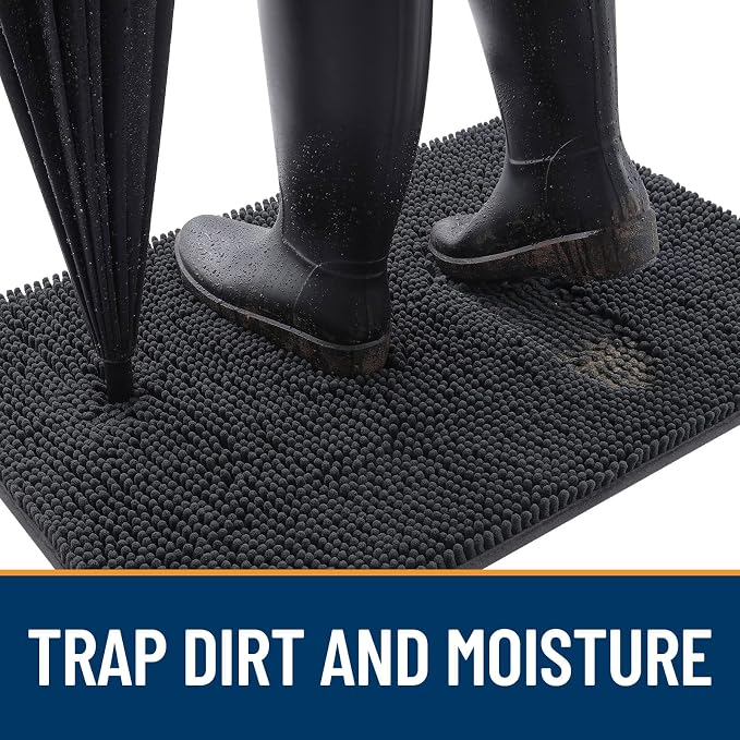 OLANLY Dog Door Mat for Muddy Paws 44x24, Absorbs Moisture and Dirt, Absorbent - Image 2