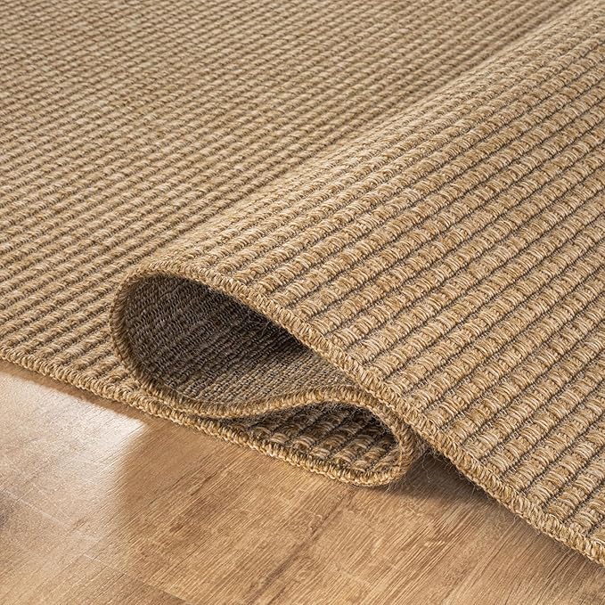 CAMILSON Easy Jute Rug 2x3, Indoor Outdoor Natural Color Farmhouse Area Rugs - Image 3