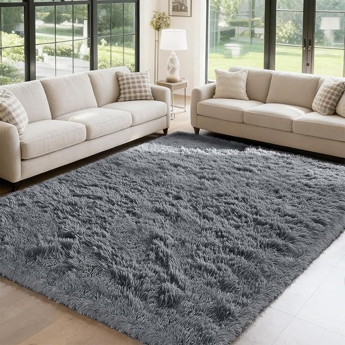 yongyangjuxin Fluffy Rug Shag Area Rug, Large Shag Area Rugs by Yongyangjuxi