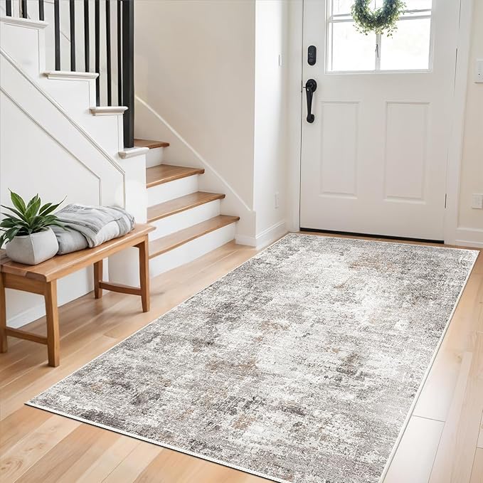 3x6 Washable Non-Slip Kitchen Runner Rug by ZHXXUJ