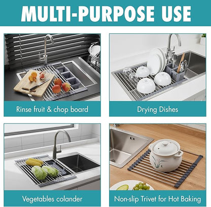 Havenity™ Expandable Roll Up Dish Drying Rack - Image 6