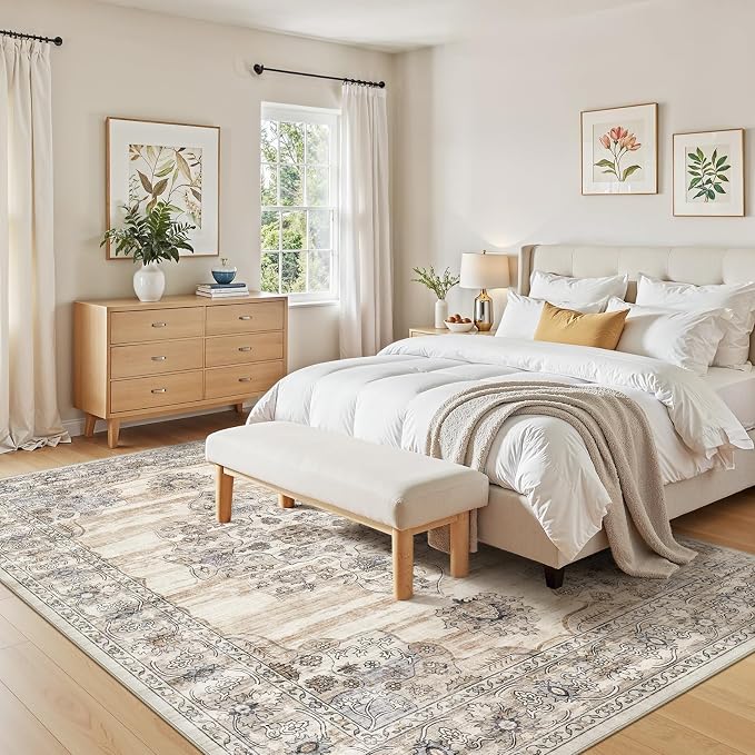 Washable 8x10 Area Rug for Living Room & Dining Room - Image 6