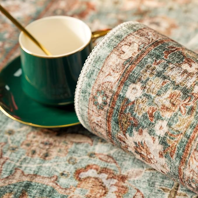 Washable Oriental Hallway Runner Rug - Image 4
