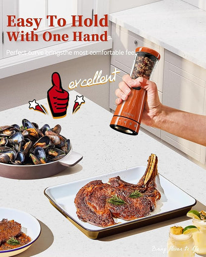 Electric Salt and Pepper Grinder Set - Image 3