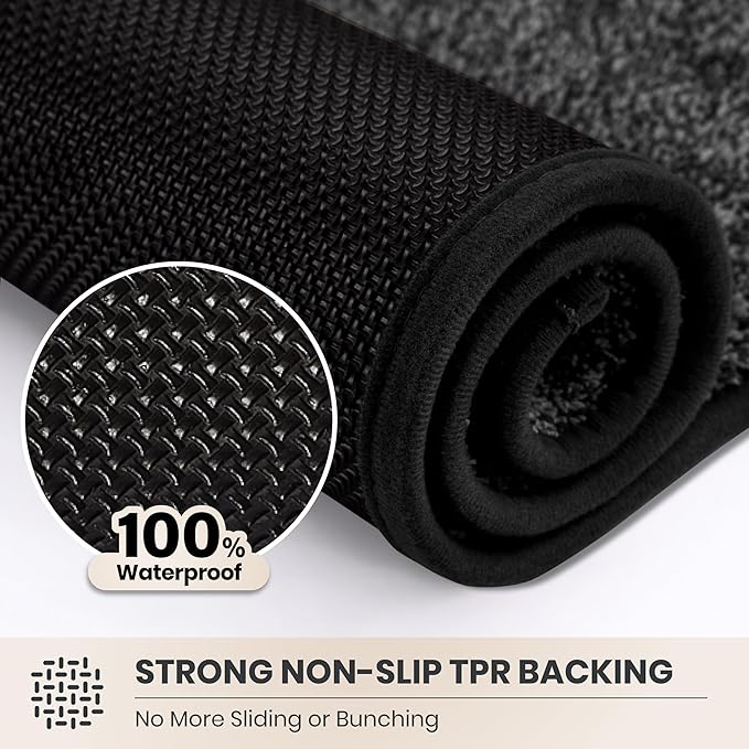 PURRUGS Dirt Trapping Door Mat 20" x 31.5", Non-Slip Machine Washable Entryway - Image 5