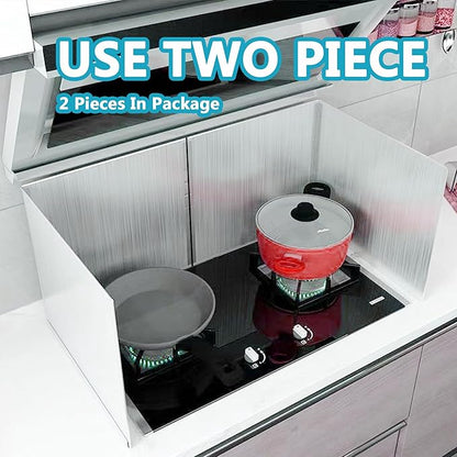 2 PCS Stove Grease Splatter Screens Guard | Range Backsplash Splatter Guard - Image 6