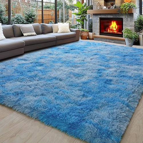 8x10 Area Rugs for Living Room, Ultra Soft Fluffy Large Shaggy Rug Carpet for by Awaytail