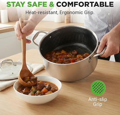 NutriChef 5 QT Stainless Steel Stew Pot - Image 6