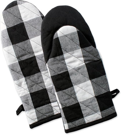 DII Buffalo Check Kitchen Collection, Classic Farmhouse Kitchen Set, Oven Mitt by DII