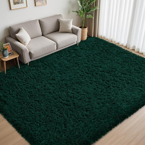 8x10 Area Rug for Living Room:Ultra Soft Fluffy Shag Purple Rugs, Large Fuzzy - Image 2