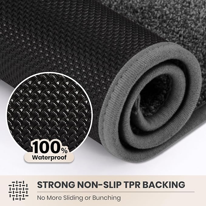 PURRUGS Dirt Trapping Door Mat 24" x 35.5", Non-Slip Machine Washable Entryway - Image 5