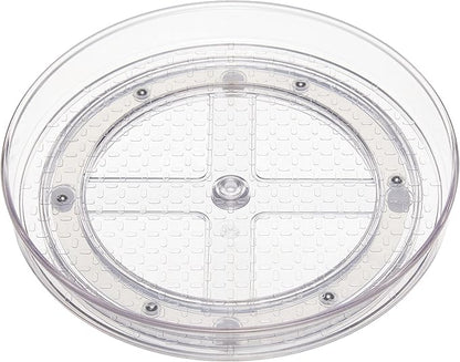 Amazon Basics Clear Rotating Lazy Susan Turntable Organizer by AmazonBasics