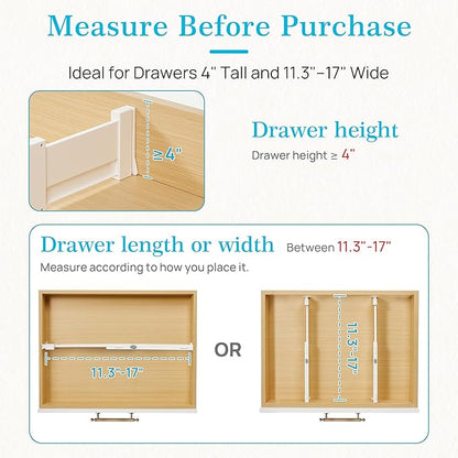 Vtopmart 6 Pack Drawer Dividers - Image 7