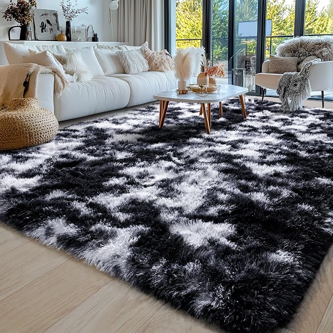8x10 Area Rugs for Living Room, Ultra Soft Fluffy Large Shaggy Rug Carpet for - Image 3