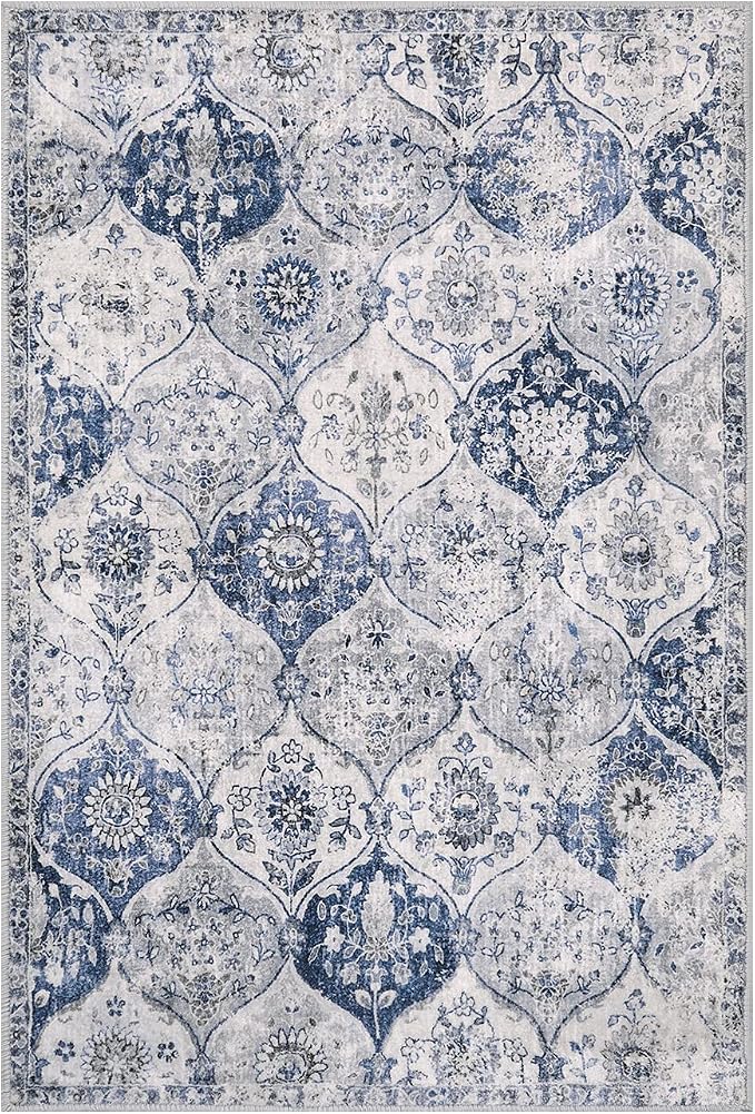 Lahome Moroccan Trellis Washable Rug, 2x3 Kitchen Rugs - Image 5
