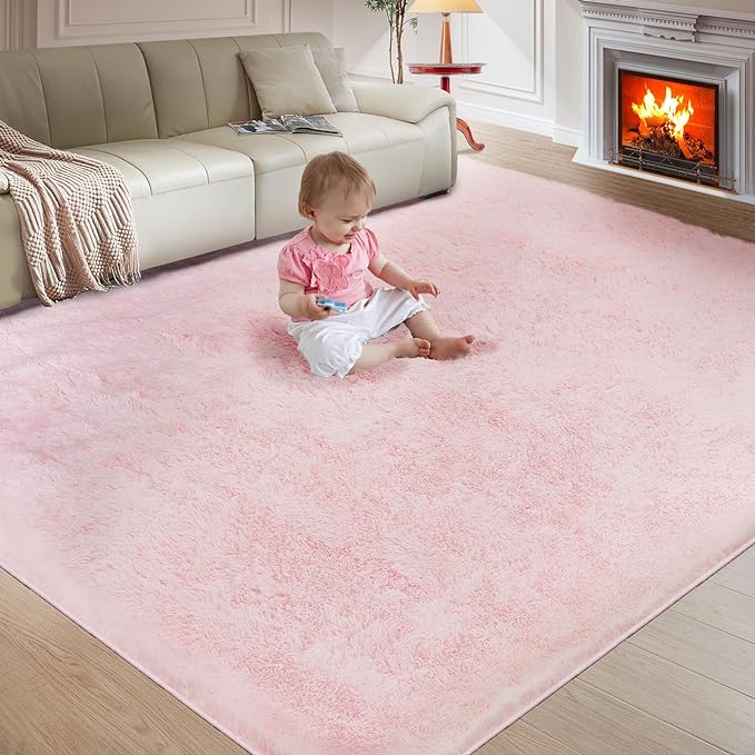 Ultra Soft Rug for Living Room, 5X8 Fluffy Shag Rug for Bedroom, Modern Shaggy by Fairblink