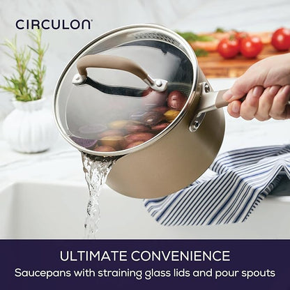 Circulon Premier Professional Hard Anodized Nonstick Cookware Induction Pots - Image 3