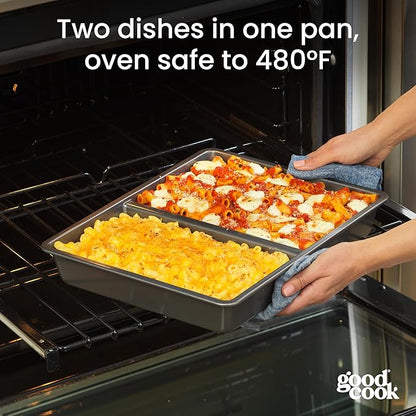 GoodCook Divided Baking Sheet Premium Carbon Steel Nonstick Pan, 11 x 14-Inch - Image 3