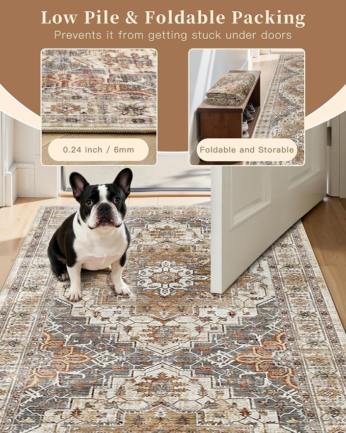 Madane Washable Entry Rug 3x4, Area Rugs - Image 6