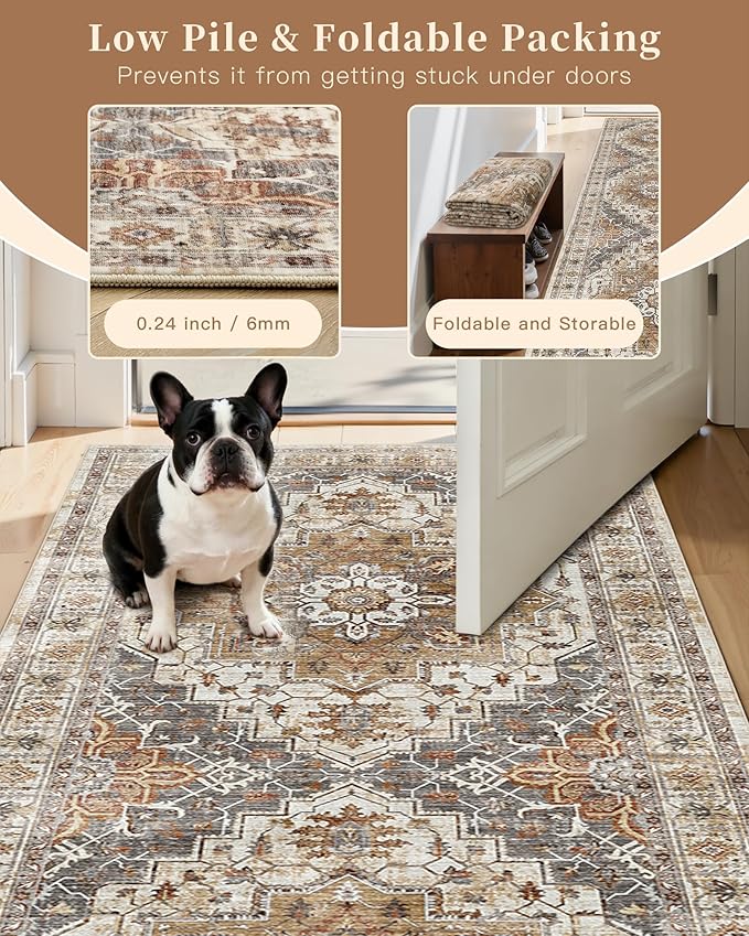Madane Hallway Runner Rug 2x12, Extra Long Washable Runner Rugs - Image 7