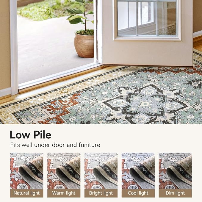 Lofus 3x5 Area Rugs for Living Room, Machine Washable Area Rug, Soft Small Rugs - Image 6