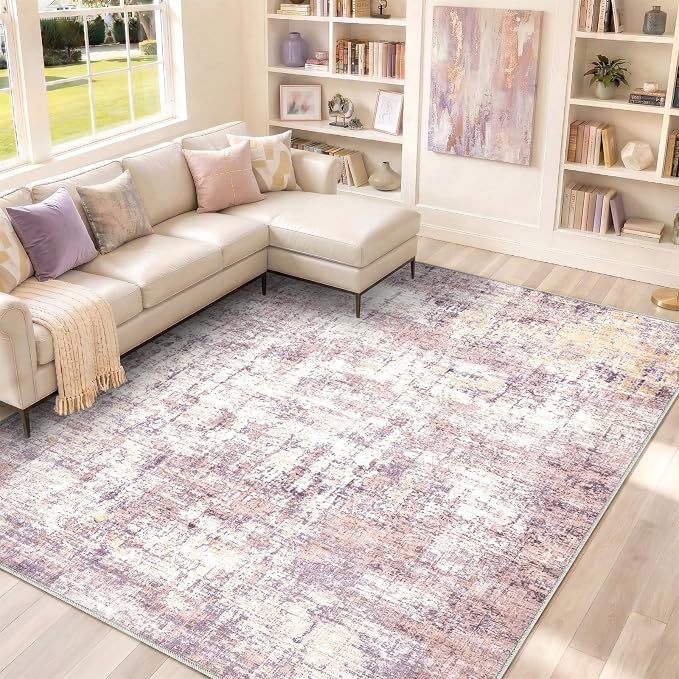 10x14 Area Rugs Washable Living Room Rug-No Slip Soft Carpets Modern Abstract - Image 8