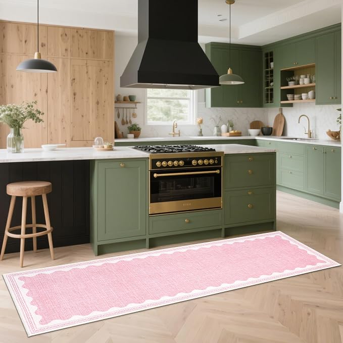 GarveeHome 2.5x8 Runner Rug for Hallway Washable Kitchen Rugs Non Slip Solid - Image 3