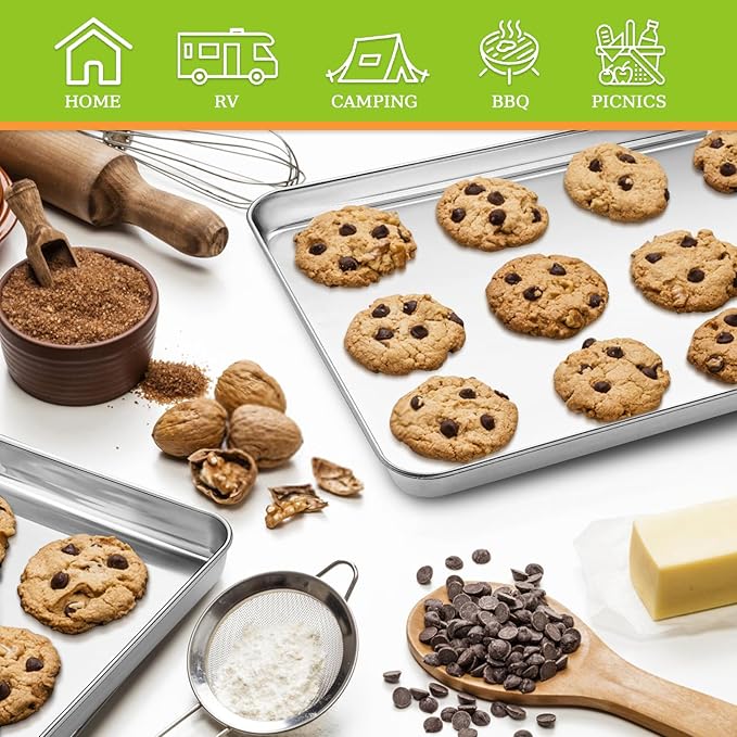 CEKEE Stainless Steel Cookie Sheets - Image 7