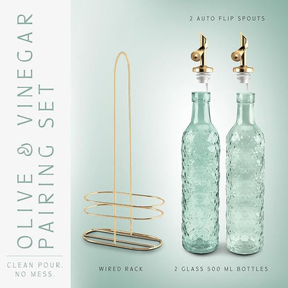 COOK WITH COLOR Glass Olive Oil Bottle Dispenser - Image 3