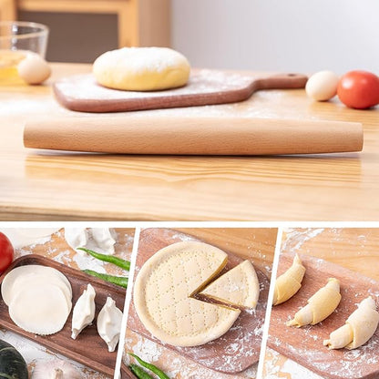 AISOSO French Rolling Pin, 15.75 Inches Wood Rolling Pins - Image 6