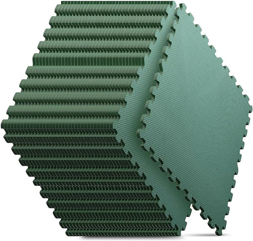 36 Pack Home Gym Mat, Puzzle Exercise Mat, EVA Interlocking Foam Floor Tiles by NazhuraGoodCompanionAtHome