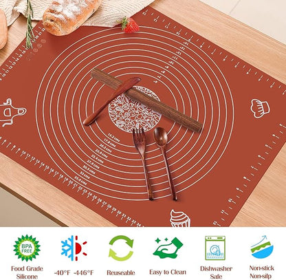 6PCS Silicone Baking Mat Set, Pastry Mat - Image 3