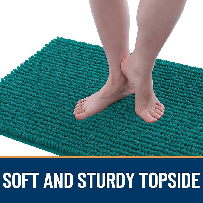 OLANLY Dog Door Mat for Muddy Paws 44x24, Ultra Absorbent Chenille Mud Doormat - Image 3