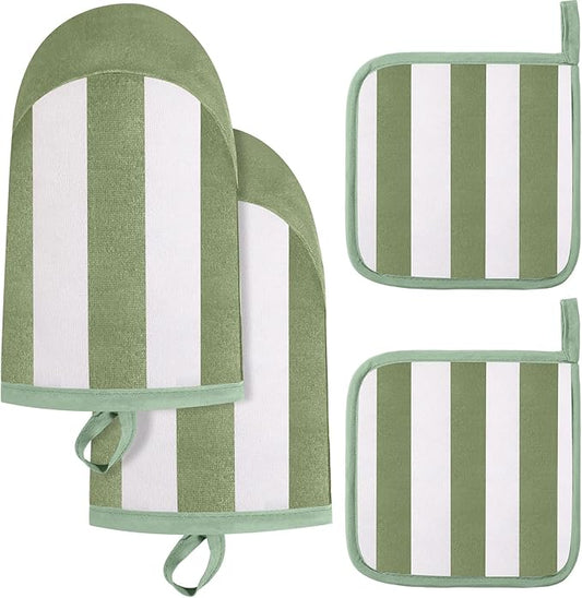 Reallnaive Oven Mitts and Pot Holders 4 Pcs Set by Unknown