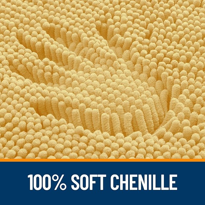 OLANLY Large Bathroom Rugs 50x30, Extra Soft Absorbent Chenille Bath Rugs - Image 3