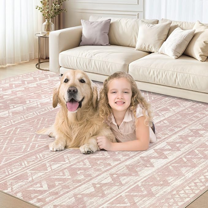 cotiled 8x10 Area Rugs Living Room Rug: Washable Boho Rugs - Image 8