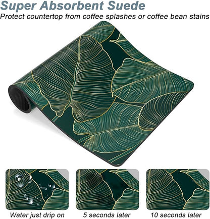 Rnivvi Coffee Mat, Hide Stain Rubber Backed Absorbent Dish Drying Pad - Image 3