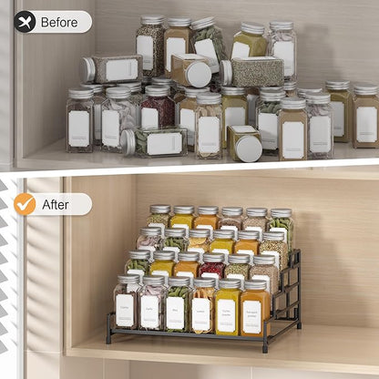 RUILALIFE 4-Tier-Spice-Rack-Organizer-for-Cabinet, Adjustable Depth Spice - Image 7