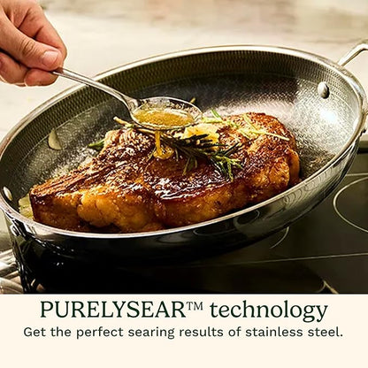 Cuisinart FusionPlus Hybrid Stainless Steel Cookware Set, 5-Piece Skillet - Image 3