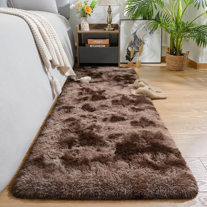 AROGAN Shag Brown 2x8 Runner Rug - Image 8