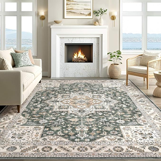 Vintage Living Room Area Rug 10x12 - Image 6