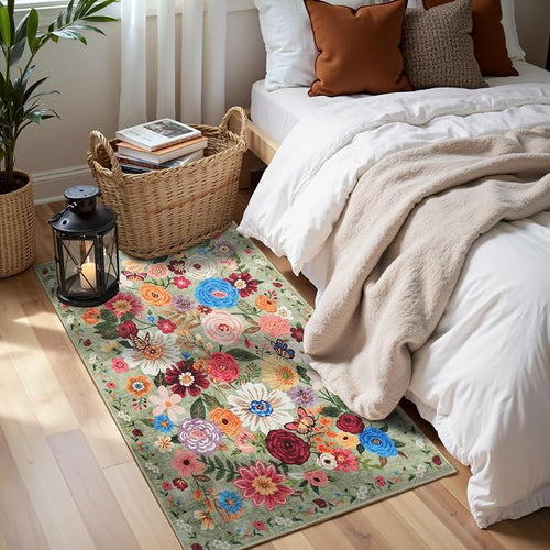 2x5 Entryway Runner Rugs, Non Slip Washable Rugs - Image 2